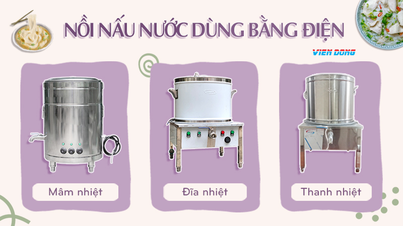 nồi nấu dùng bằng điện 70L