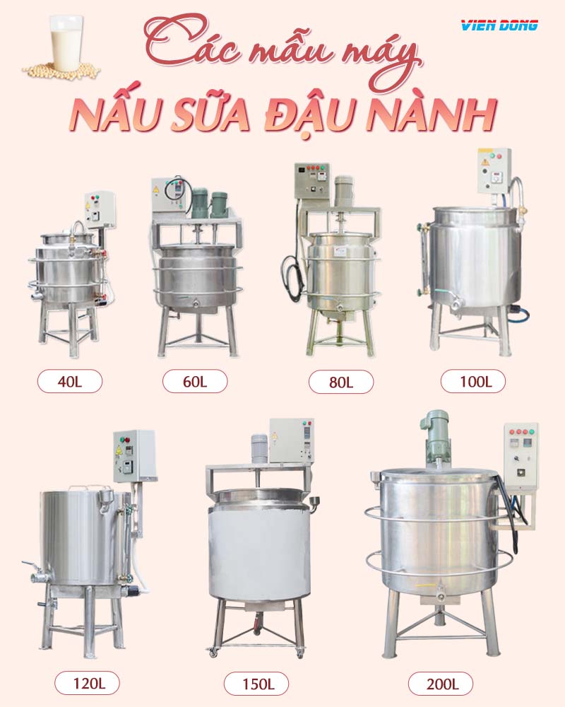 nồi nấu sữa đậu nành 40L