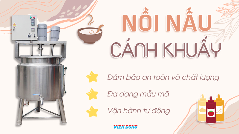 nồi nấu cánh khuấy