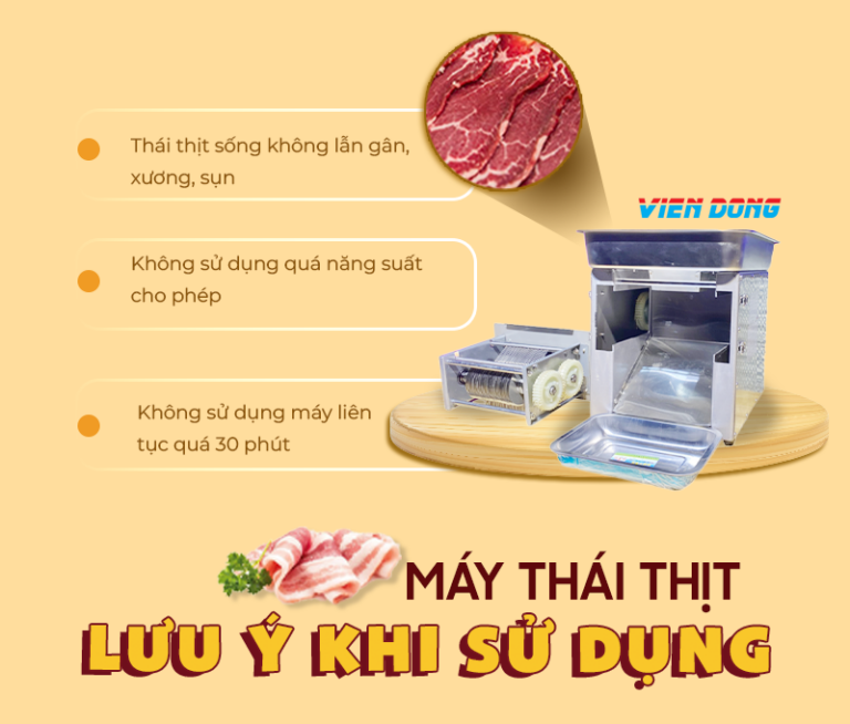 Máy thái thịt sống và chín