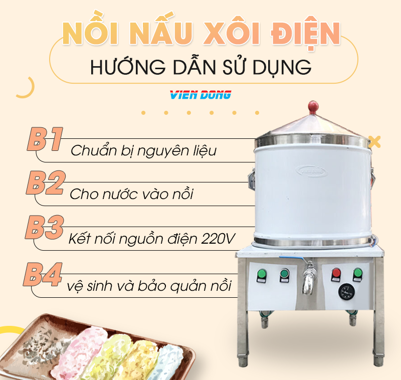 nồi nấu xôi điện