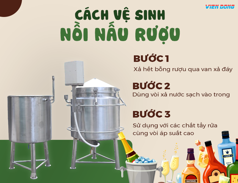 Nồi nấu rượu 40kg/mẻ