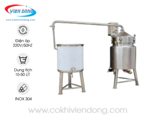 nồi nấu rượu 40kg/mẻ