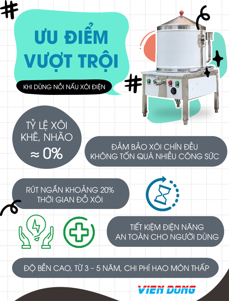 nồi nấu xôi điện