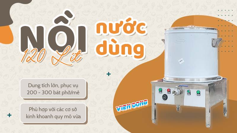 nồi nước dùng 120L