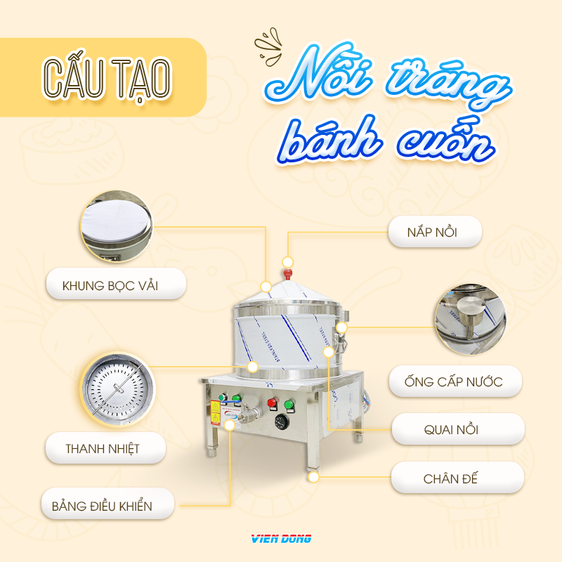 Bộ dụng cụ tráng bánh cuốn